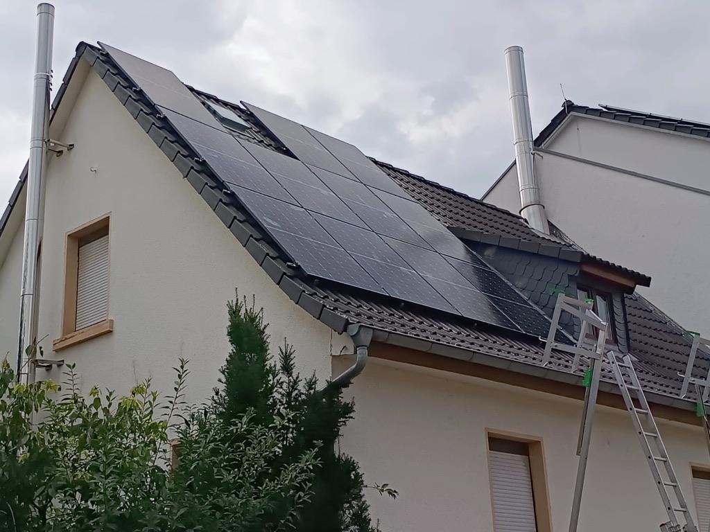Photovoltaikanlage auf einem Wohnhaus